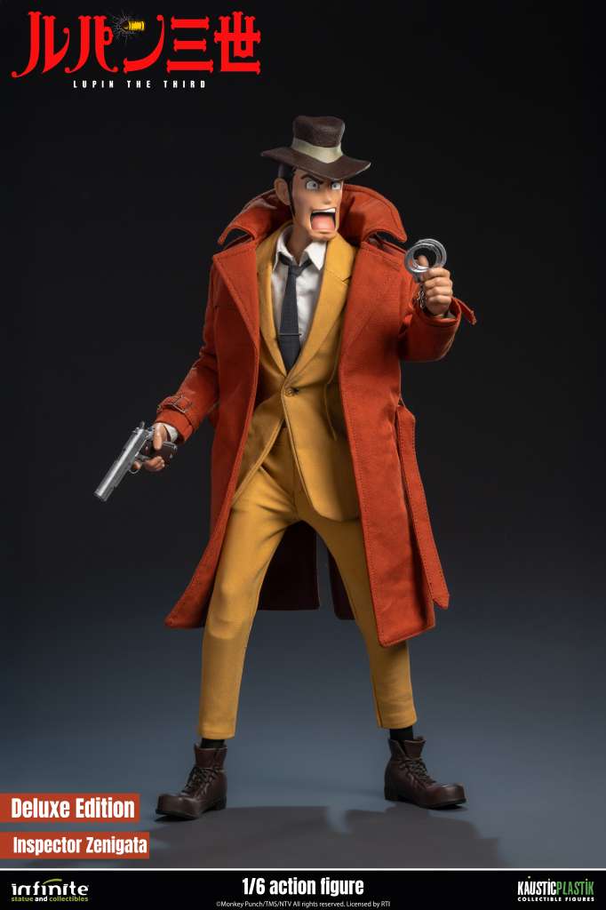 LUPIN THE 3RD THE ITALIAN ADVENTURE INSPECTOR ZENIGATA KOICHI 1/6 ACTION FIGURE DELUXE EDITION