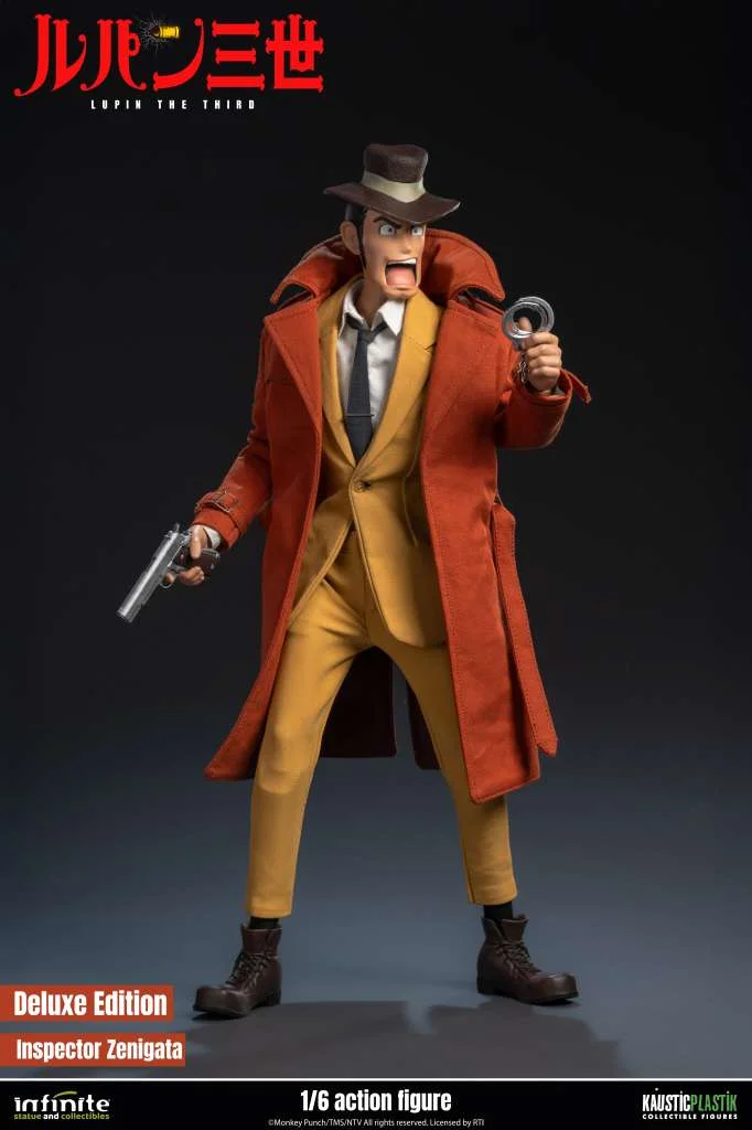 LUPIN THE 3RD THE ITALIAN ADVENTURE INSPECTOR ZENIGATA KOICHI 1/6 ACTION FIGURE DELUXE EDITION