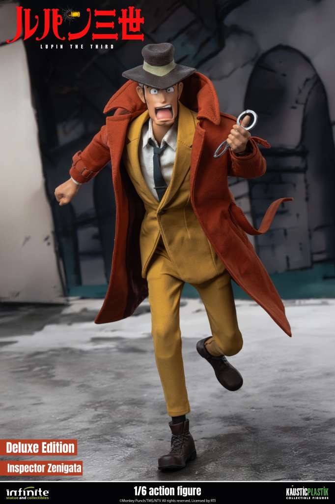 LUPIN THE 3RD THE ITALIAN ADVENTURE INSPECTOR ZENIGATA KOICHI 1/6 ACTION FIGURE DELUXE EDITION