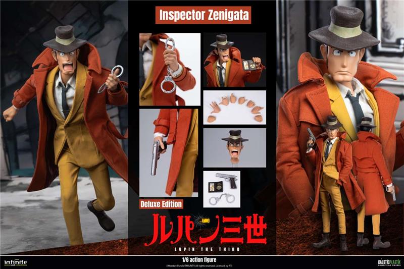 LUPIN THE 3RD THE ITALIAN ADVENTURE INSPECTOR ZENIGATA KOICHI 1/6 ACTION FIGURE DELUXE EDITION