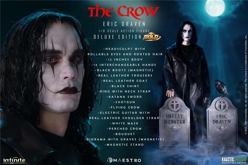 THE CROW ERIC DRAVEN 1/6 LUXURY ACTION FIGURE DELUXE GOLD EDITION