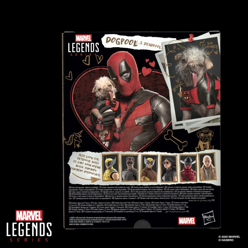 MARVEL LEGENDS DEADPOOL AND WOLVERINE DOGPOOL AND DEADPOOL ACTION FIGURE