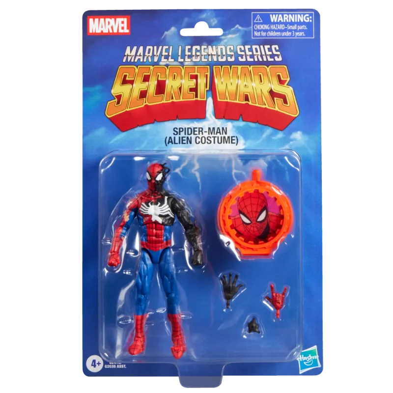 MARVEL LEGENDS SECRET WARS SPIDER-MAN ALIEN COSTUME