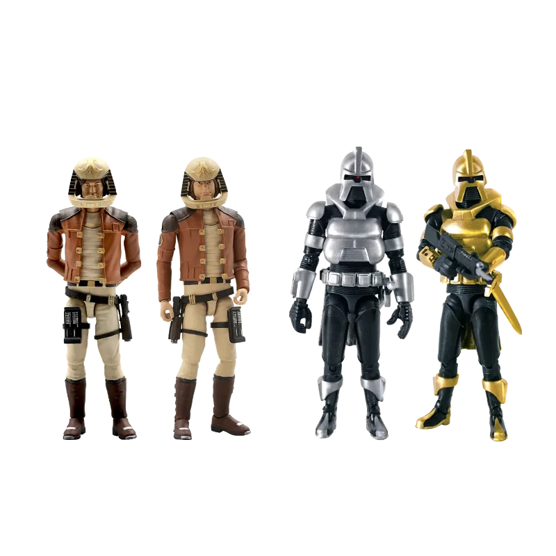 BATTLESTAR GALACTICA 3.75 INCH WAVE 1 ACTION FIGURE SET (4)