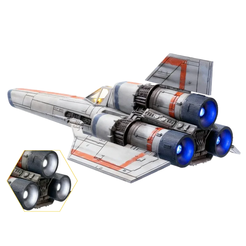 BATTLESTAR GALACTICA COLONIAL VIPER MKI ELECTRONIC VEHICLE + LIEUTENANT BOOMER FIGURE