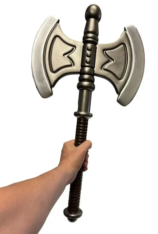 MASTERS OF THE UNIVERSE HE-MAN BATTLE AXE LARP STUNT PROP REPLICA