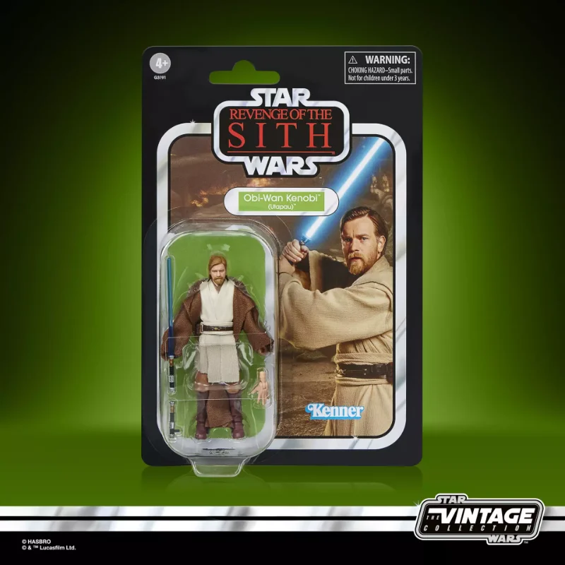 STAR WARS VINTAGE OBI-WAN KENOBI AND CLONE TROOPER ACTION FIGURES