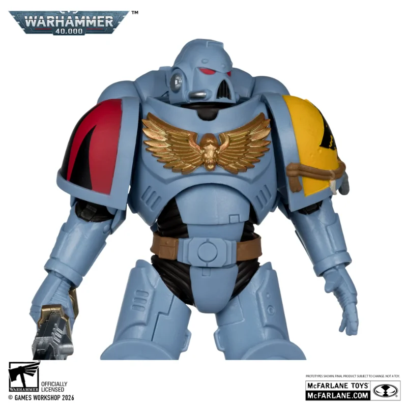 WARHAMMER 40000 7INCH WV12 SPACE WOLVES GREY HUNTER ACTION FIGURE