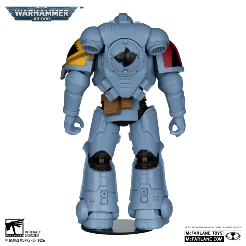 WARHAMMER 40000 7INCH WV12 SPACE WOLVES GREY HUNTER ACTION FIGURE