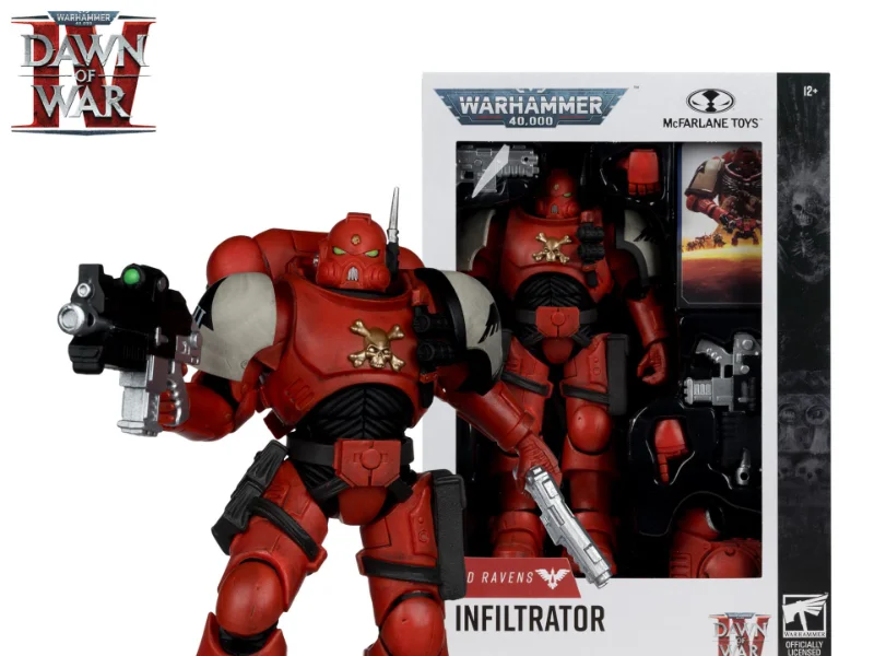 WARHAMMER 40000 7INCH WV12 BLOOD RAVENS SERGEANT INFILTRATOR (DAWN OF WAR 4) ACTION FIGURE