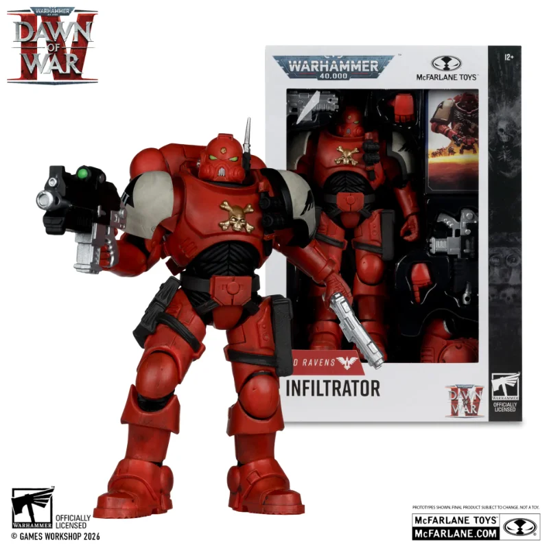 WARHAMMER 40000 7INCH WV12 BLOOD RAVENS SERGEANT INFILTRATOR (DAWN OF WAR 4) ACTION FIGURE