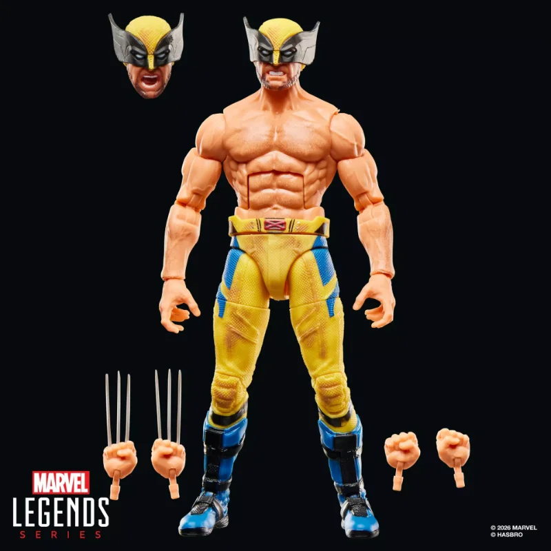 MARVEL LEGENDS DEADPOOL AND WOLVERINE SHIRTLESS WOLVERINE ACTION FIGURE