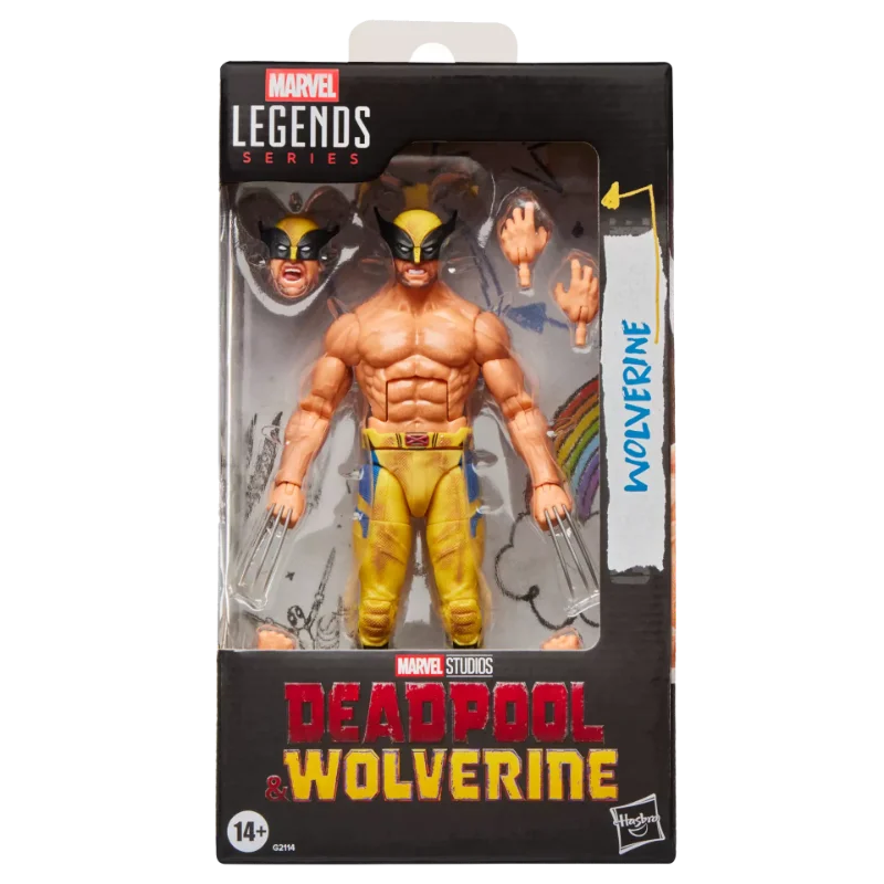 MARVEL LEGENDS DEADPOOL AND WOLVERINE SHIRTLESS WOLVERINE ACTION FIGURE