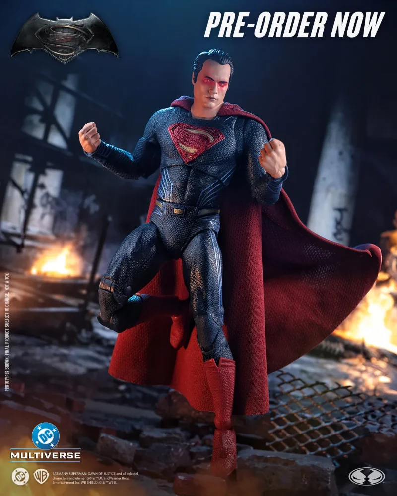 DC THEATRICAL 7INCH SUPERMAN HEAT VISION BVS 2016 ACTION FIGURE