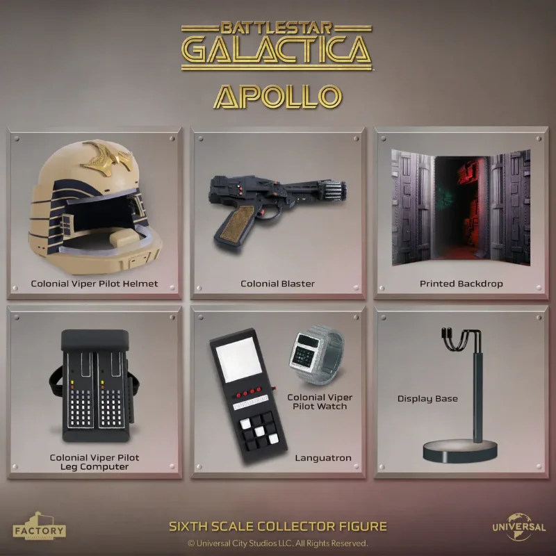 BATTLESTAR GALACTICA 1/6 SCALE CAPTAIN APOLLO FIGURE