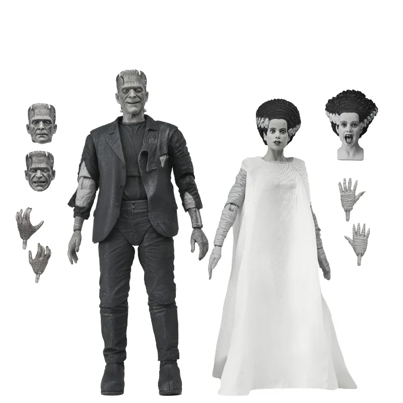 UNIVERSAL MONSTERS BRIDE OF FRANKENSTEIN 90TH MONSTER & HIS MATE B&W 2PACK