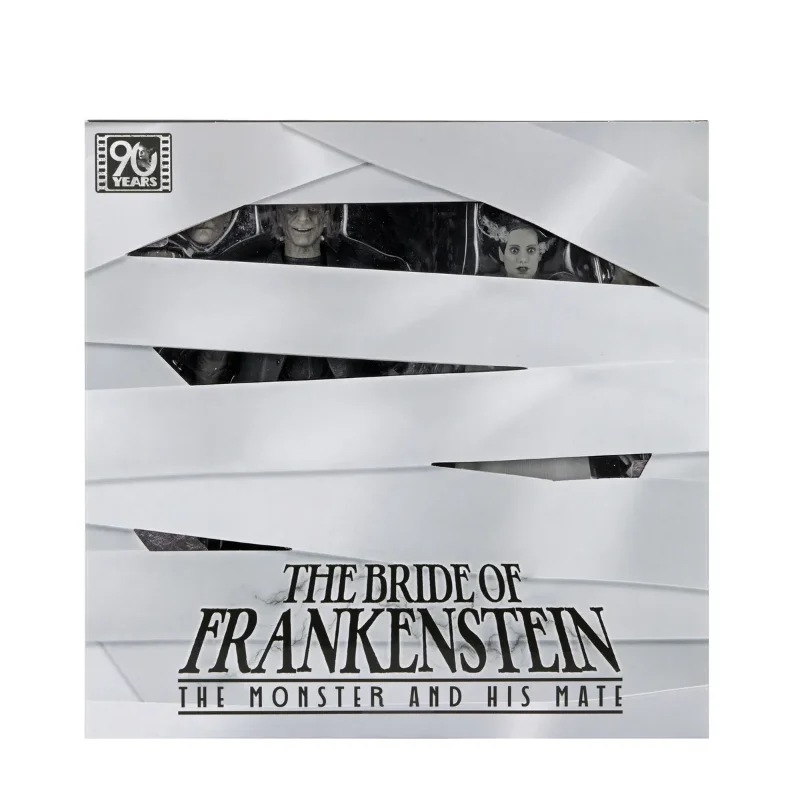 UNIVERSAL MONSTERS BRIDE OF FRANKENSTEIN 90TH MONSTER & HIS MATE B&W 2PACK