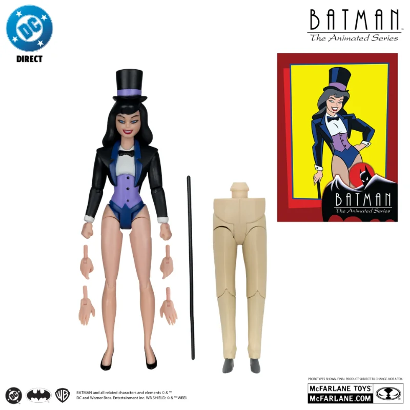 DC DIRECT BATMAN ANIMATED BUILD-A-FIGURE WAVE 7 ACTION FIGURE SET (6)