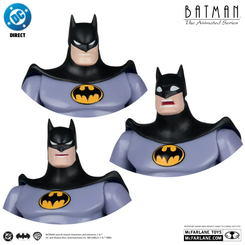 DC DIRECT BATMAN ANIMATED BUILD-A-FIGURE WAVE 7 ACTION FIGURE SET (6)