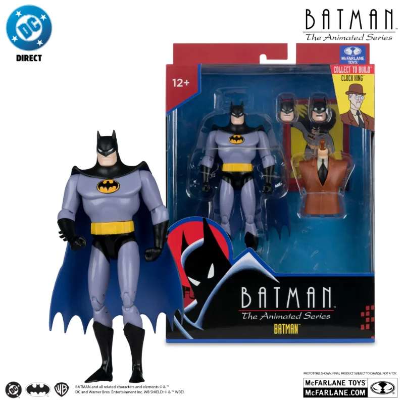 DC DIRECT BATMAN ANIMATED BUILD-A-FIGURE WAVE 7 ACTION FIGURE SET (6)