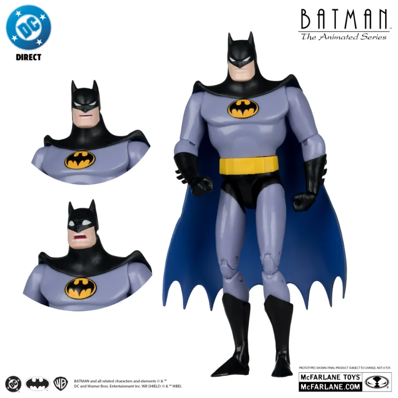 DC DIRECT BATMAN ANIMATED BUILD-A-FIGURE WAVE 7 ACTION FIGURE SET (6)