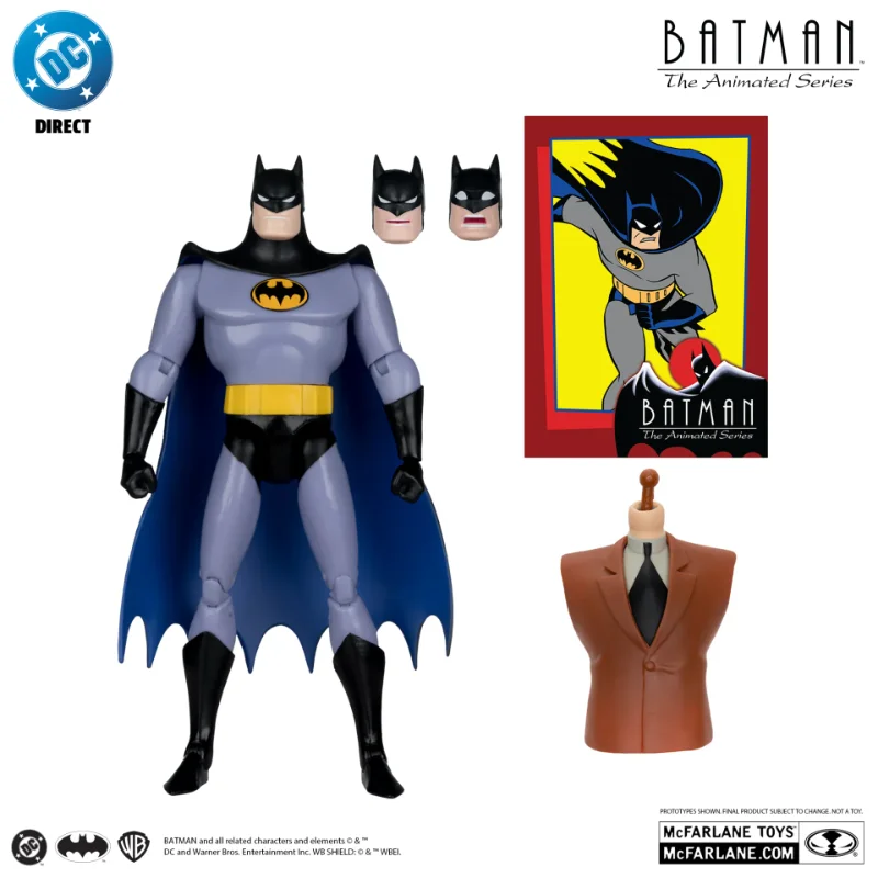 DC DIRECT BATMAN ANIMATED BUILD-A-FIGURE WAVE 7 ACTION FIGURE SET (6)
