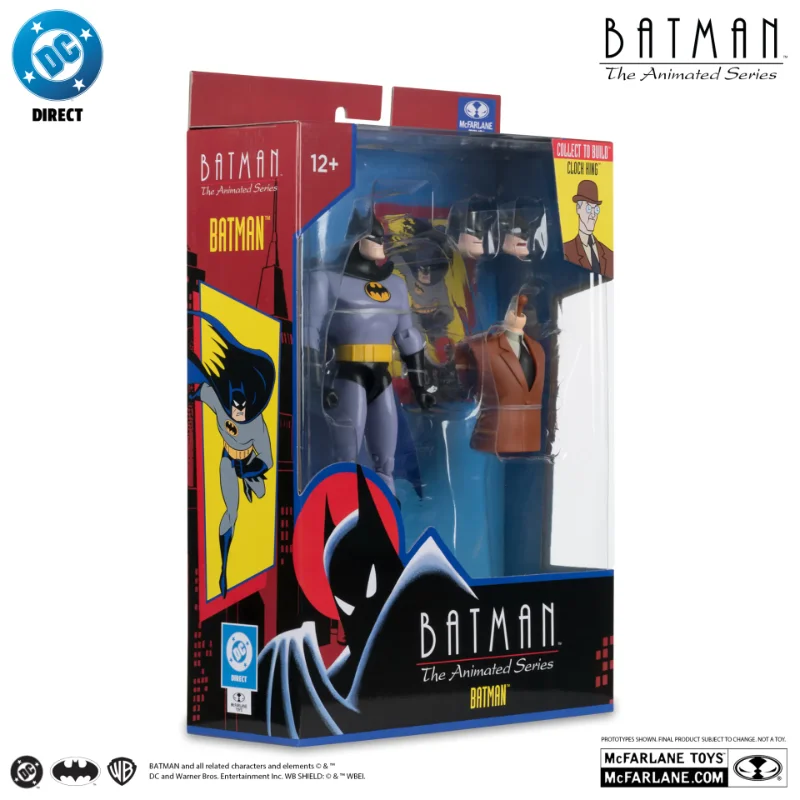 DC DIRECT BATMAN ANIMATED BUILD-A-FIGURE WAVE 7 ACTION FIGURE SET (6)