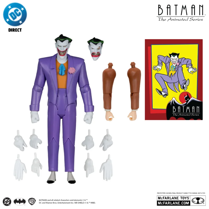 DC DIRECT BATMAN ANIMATED BUILD-A-FIGURE WAVE 7 ACTION FIGURE SET (6)