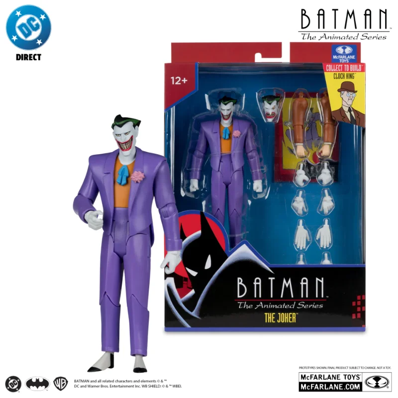 DC DIRECT BATMAN ANIMATED BUILD-A-FIGURE WAVE 7 ACTION FIGURE SET (6)