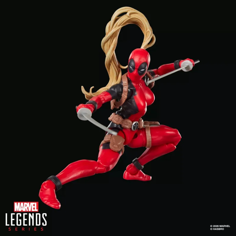 MARVEL LEGENDS BUILDABLE FIGURE SERIES BOX LADY DEADPOOL ACTION FIGURE