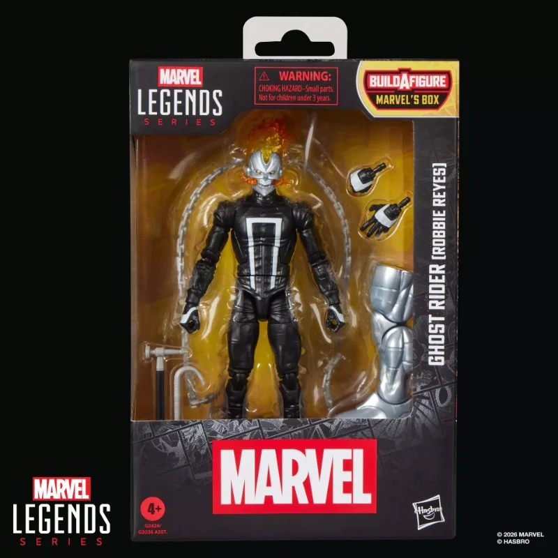 MARVEL LEGENDS BUILDABLE FIGURE SERIES BOX GHOST RIDER ROBBIE REYES ACTION FIGURE