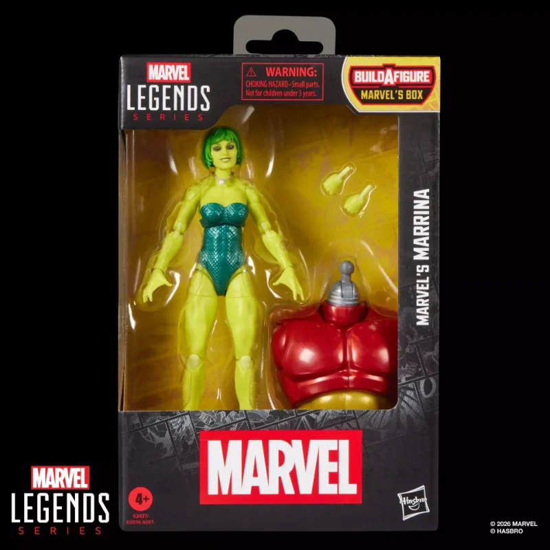 MARVEL LEGENDS BUILDABLE FIGURE SERIES BOX MARRINA ACTION FIGURE