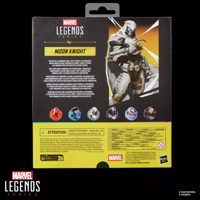 MARVEL LEGENDS MARVEL RIVALS MOON KNIGHT ACTION FIGURE