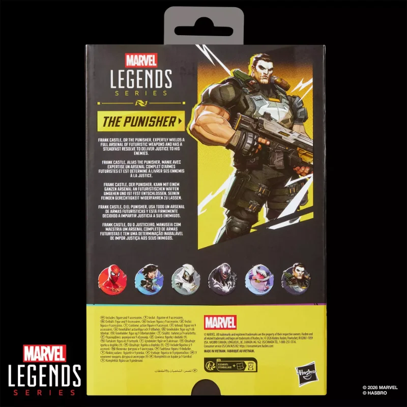 MARVEL LEGENDS MARVEL RIVALS PUNISHER ACTION FIGURE