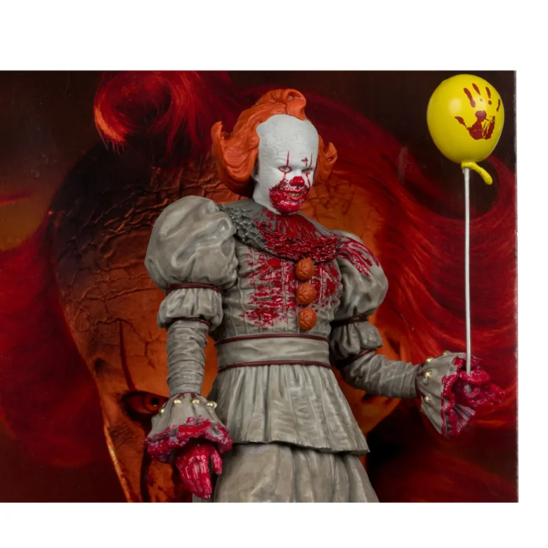 MOVIE MANIACS 6INCH POSED WELCOME TO DERRY WV2 PENNYWISE BLOODY
