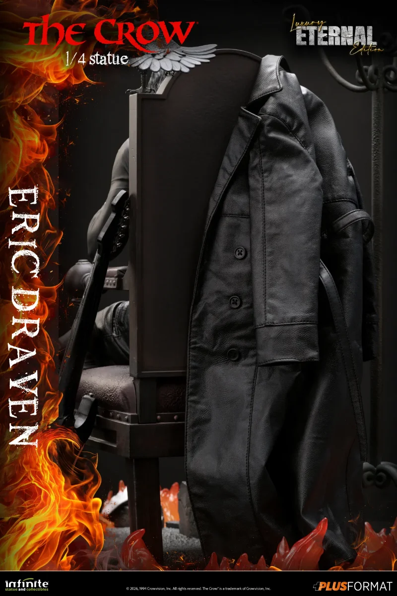 THE CROW ERIC DRAVEN LUXURY ETERNAL EDITION 1/4 PLUS FORMAT STATUE
