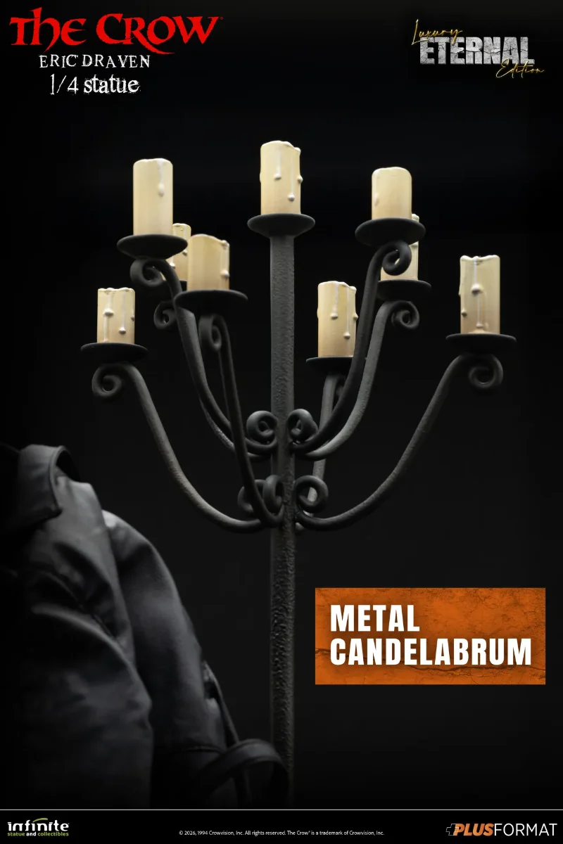 THE CROW ERIC DRAVEN LUXURY ETERNAL EDITION 1/4 PLUS FORMAT STATUE