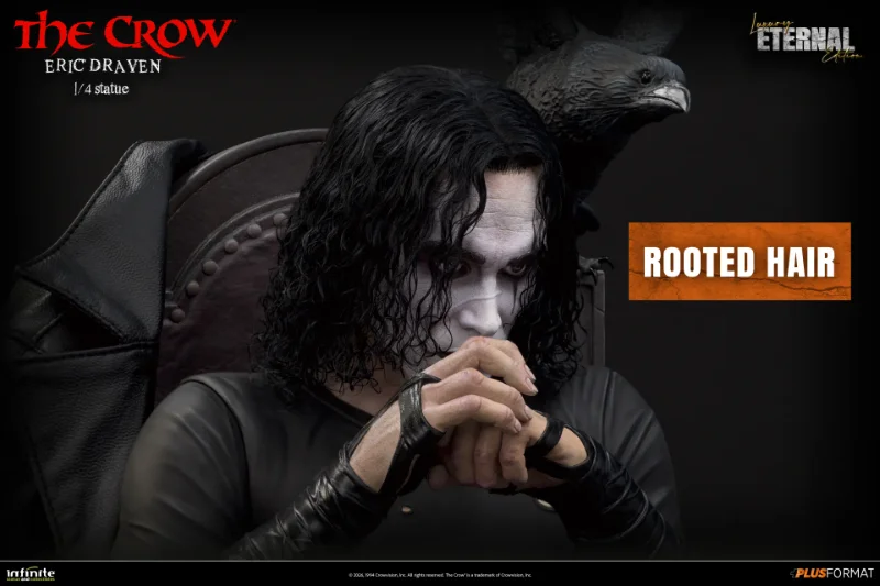 THE CROW ERIC DRAVEN LUXURY ETERNAL EDITION 1/4 PLUS FORMAT STATUE