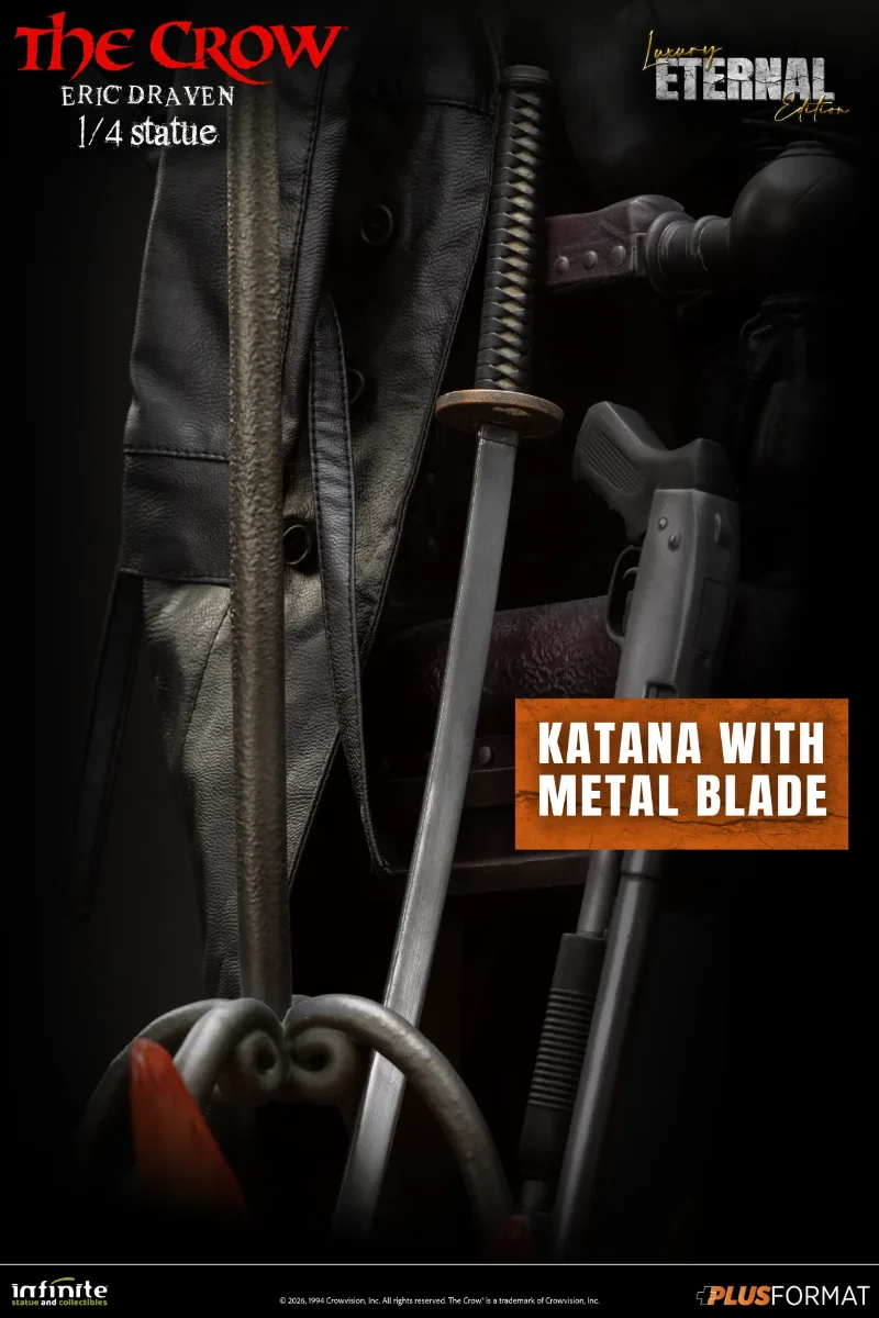 THE CROW ERIC DRAVEN LUXURY ETERNAL EDITION 1/4 PLUS FORMAT STATUE