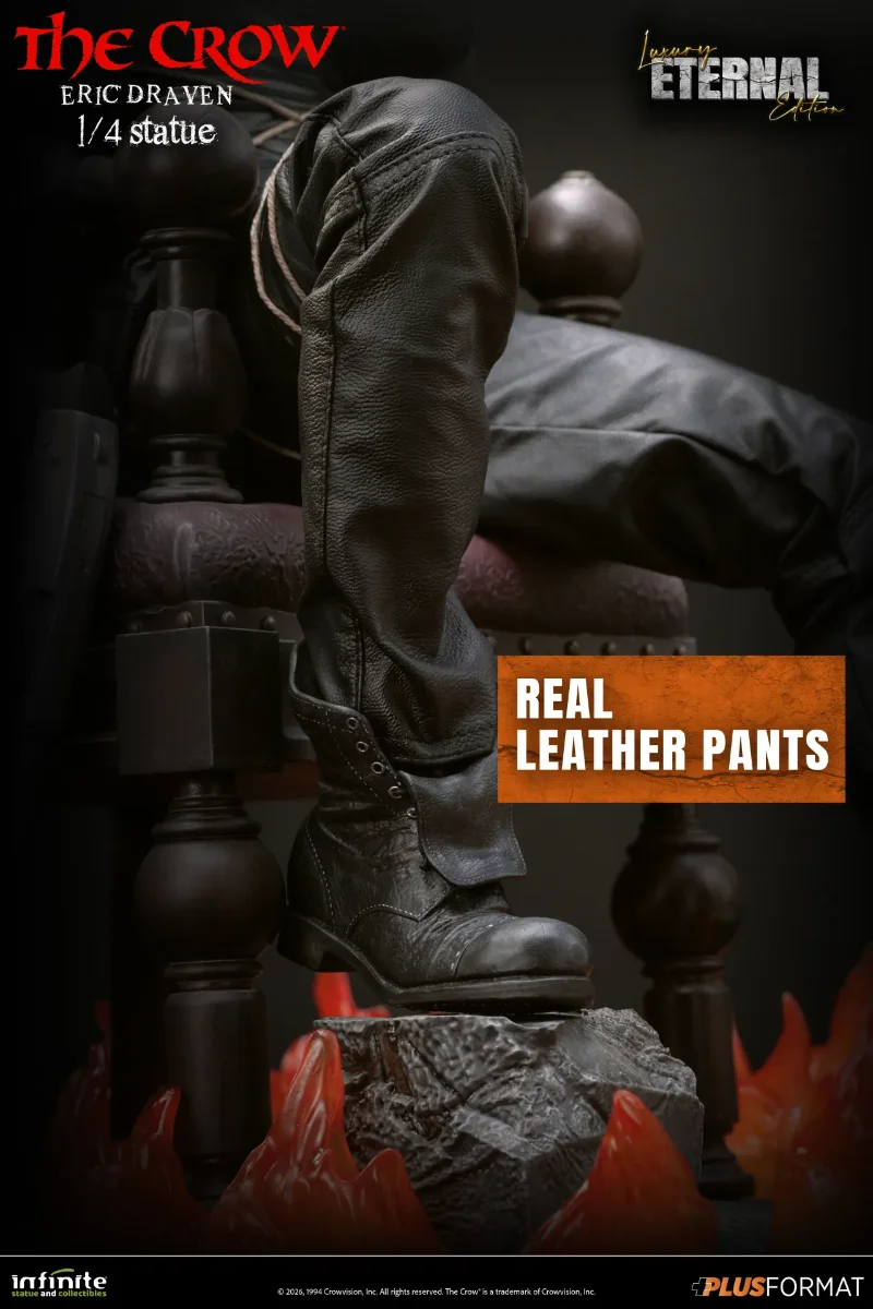 THE CROW ERIC DRAVEN LUXURY ETERNAL EDITION 1/4 PLUS FORMAT STATUE