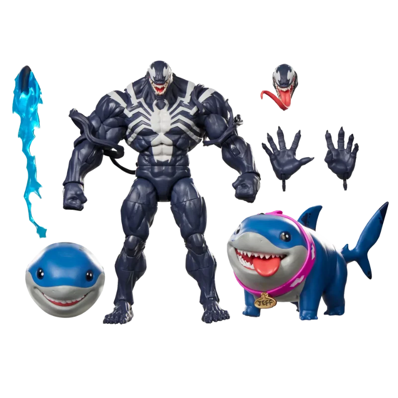 MARVEL LEGENDS MARVEL RIVALS VENOM AND JEFF THE LAND SHARK ACTION FIGURES