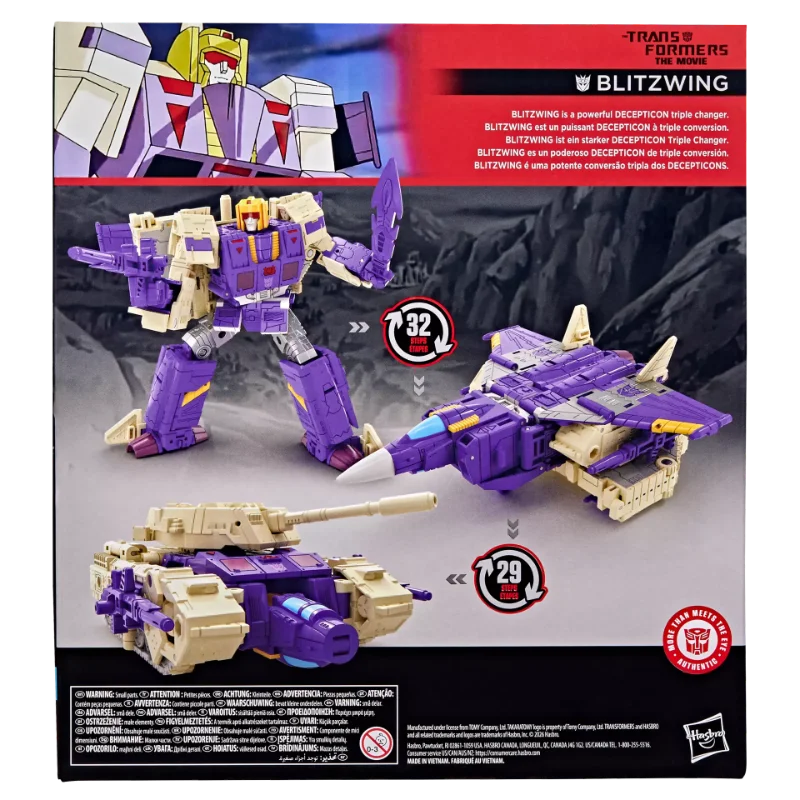 TRANSFORMERS STUDIO SERIES TRANSFORMERS THE MOVIE BLITZWING ACTION FIGURE