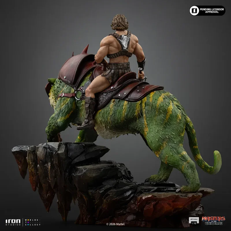 MASTERS OF THE UNIVERSE 2026 HE-MAN AND BATTLECAT 1/10 STATUE