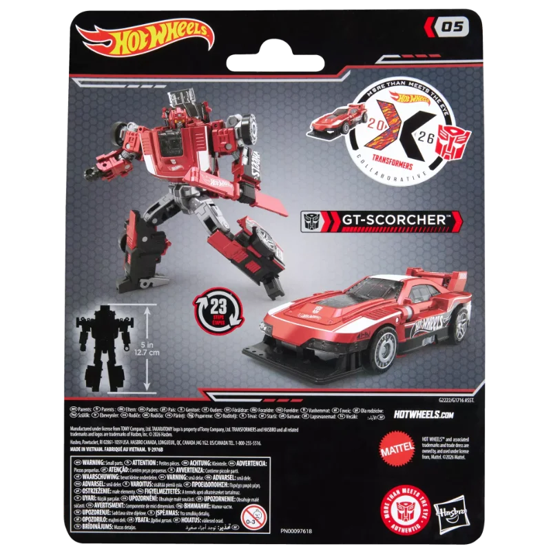 TRANSFORMERS X HOT WHEELS GT-SCORCHER ACTION FIGURE