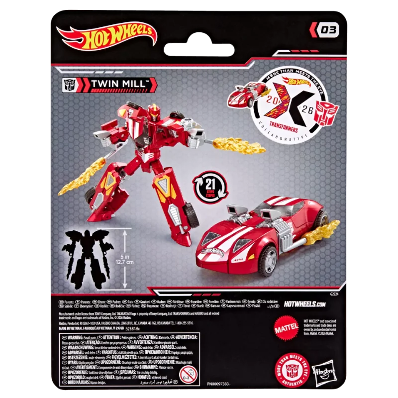 TRANSFORMERS X HOT WHEELS TWIN MILL ACTION FIGURE