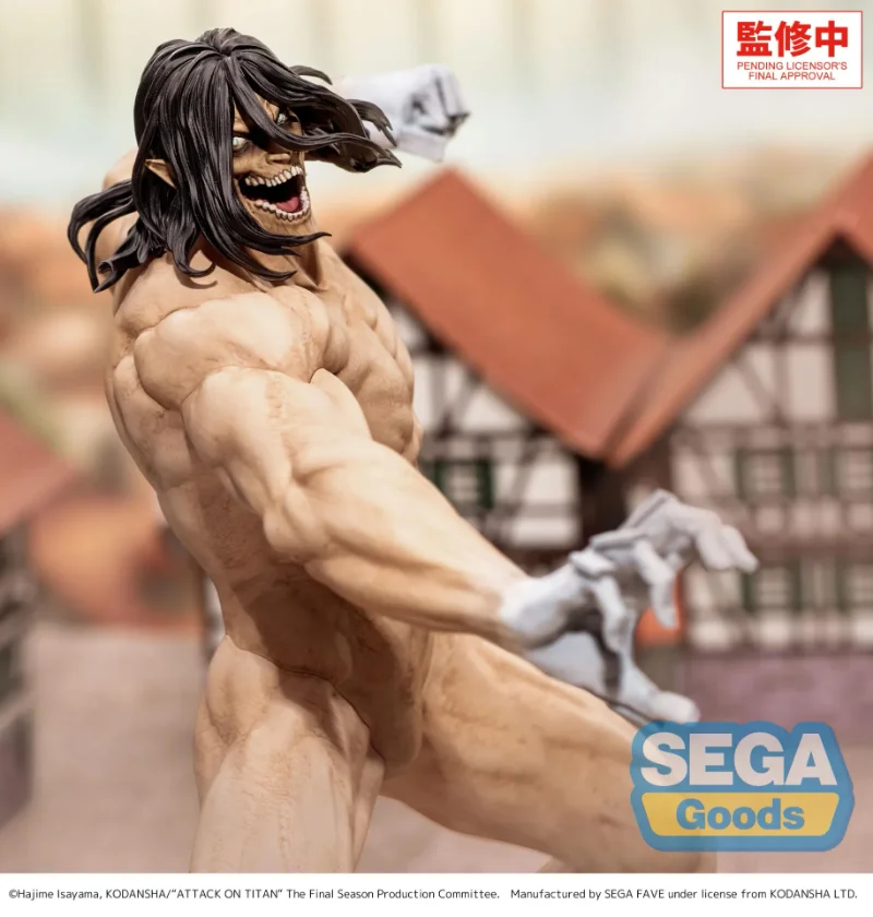 ATTACK ON TITAN EREN YEAGER ATTACK TITAN GIGANTIX FIGURE