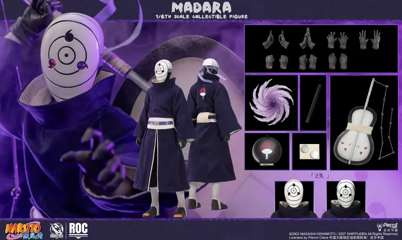 1/6 ROC-21 NARUTO - MADARA UCHIHA (WHITE MASK)