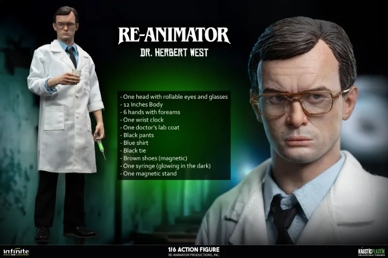 RE-ANIMATOR DOCTOR HERBERT WEST 1/6 ACTION FIGURE STANDARD EDITION