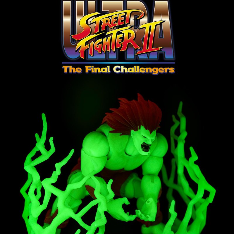 STREET FIGHTER ULTRA II BLANKA PLAYER 2 GLOW IN THE DARK ACTION FIGURE LIMITED EDITION