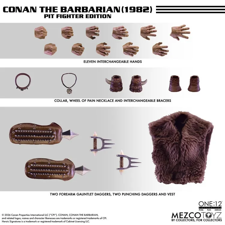 ONE 12 COLLECTIVE CONAN THE BARBARIAN PIT FIGHTER EDITION ACTION FIGURE